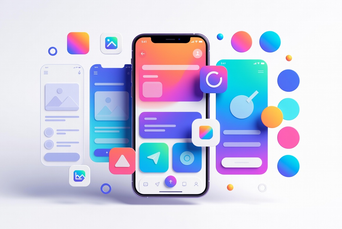 طراحی اپلیکیشن موبایل اندروید و iOS با Flutter توسط الی سافت
